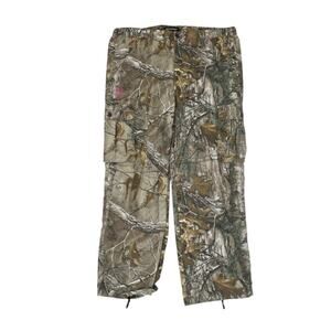 Realtree Xtra Womans Cargo Pockets Drawcord Leg Openings XXL